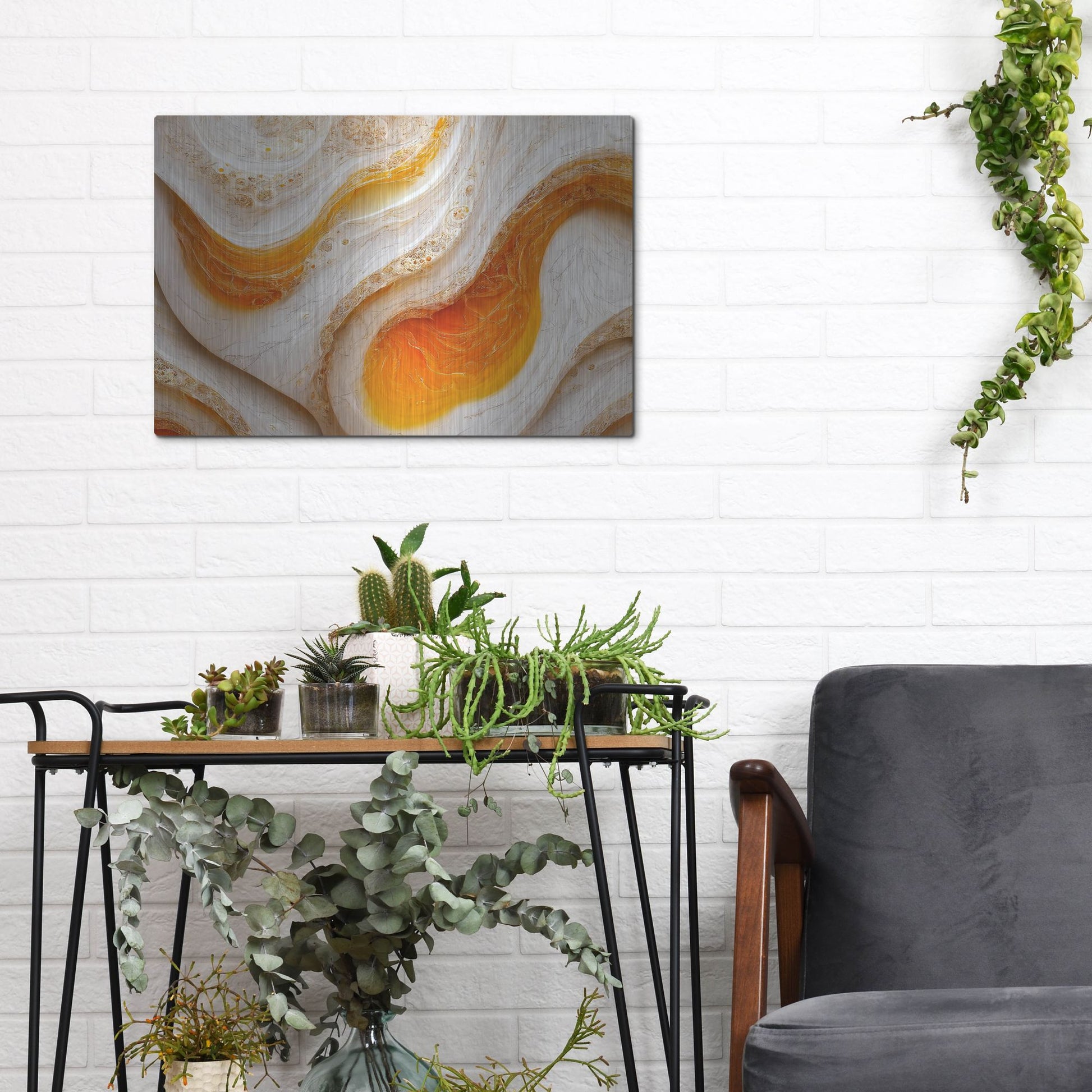 Luxe Metal Art 'Over Easy' by Luxe Portfolio, Metal Wall Art,16x12