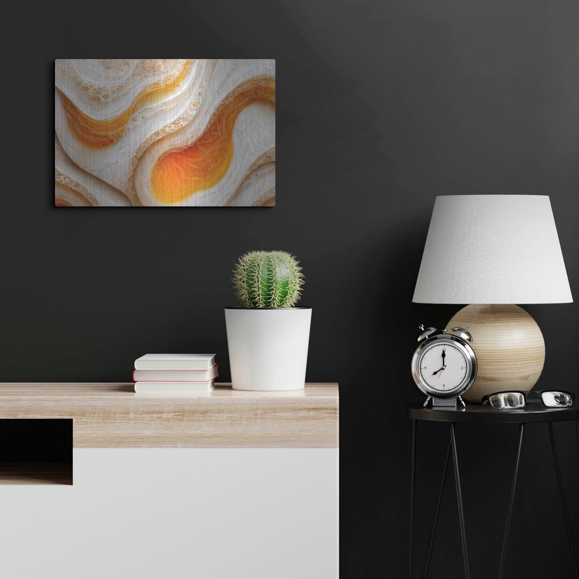 Luxe Metal Art 'Over Easy' by Luxe Portfolio, Metal Wall Art,24x16