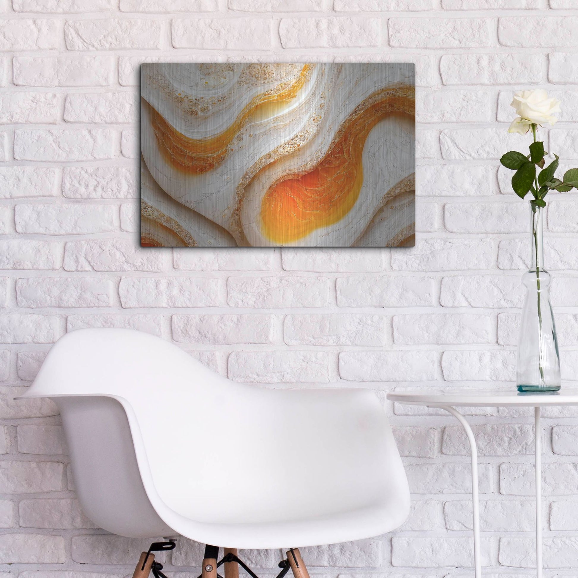 Luxe Metal Art 'Over Easy' by Luxe Portfolio, Metal Wall Art,24x16