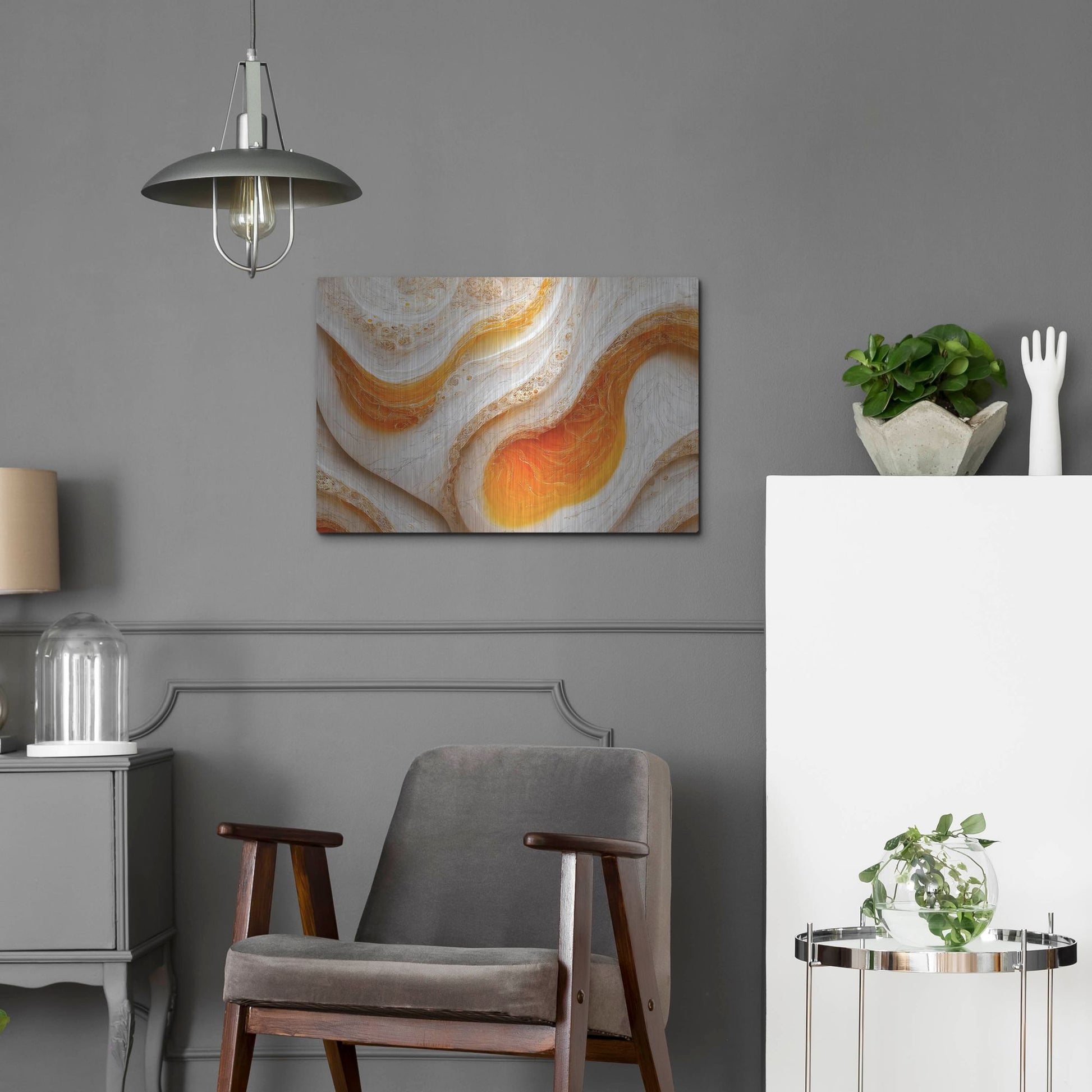 Luxe Metal Art 'Over Easy' by Luxe Portfolio, Metal Wall Art,24x16