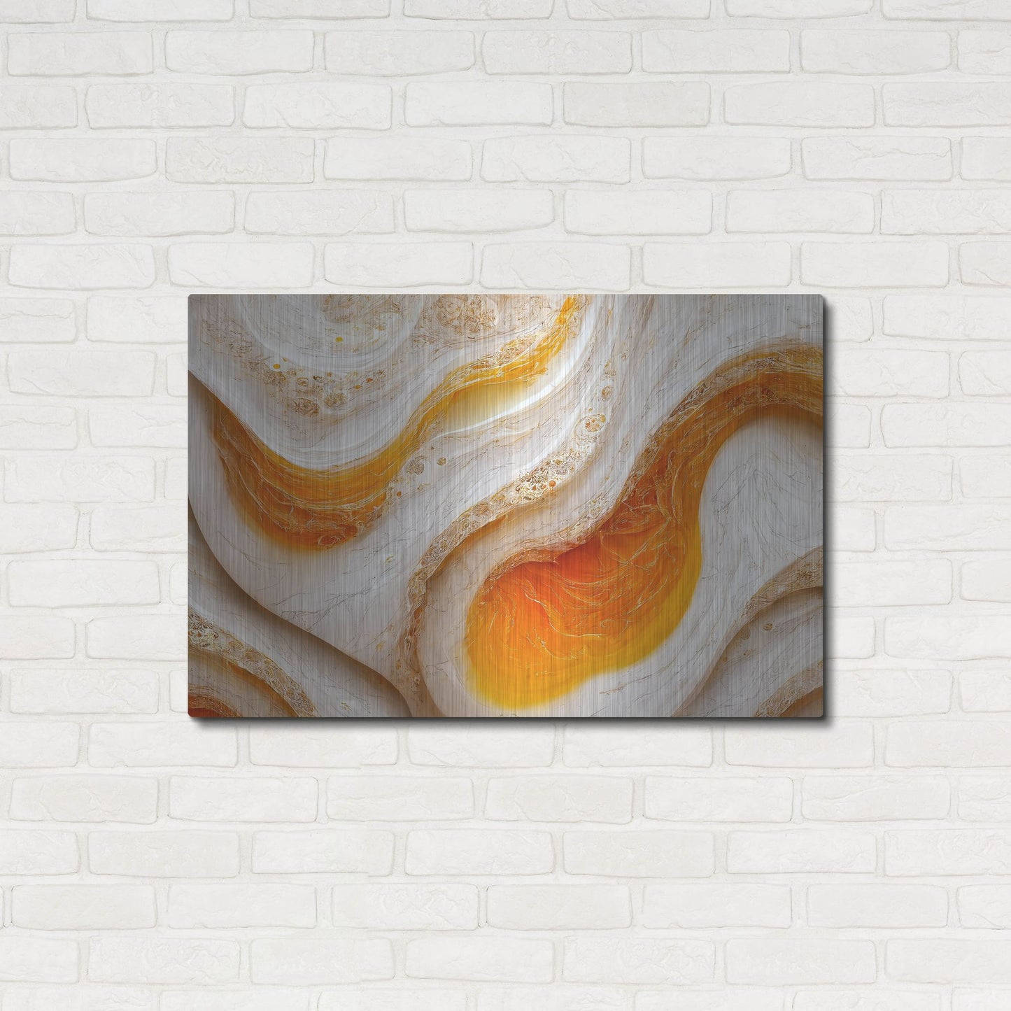 Luxe Metal Art 'Over Easy' by Luxe Portfolio, Metal Wall Art,36x24