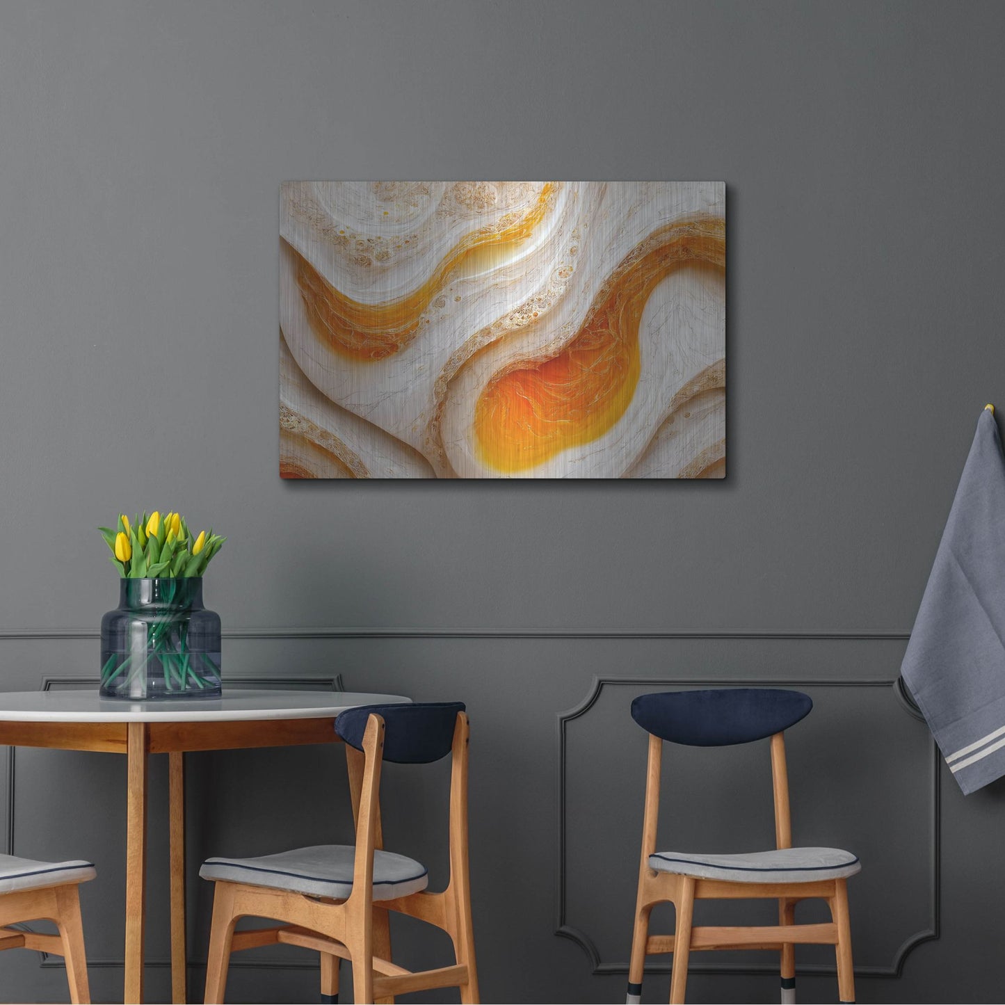 Luxe Metal Art 'Over Easy' by Luxe Portfolio, Metal Wall Art,36x24