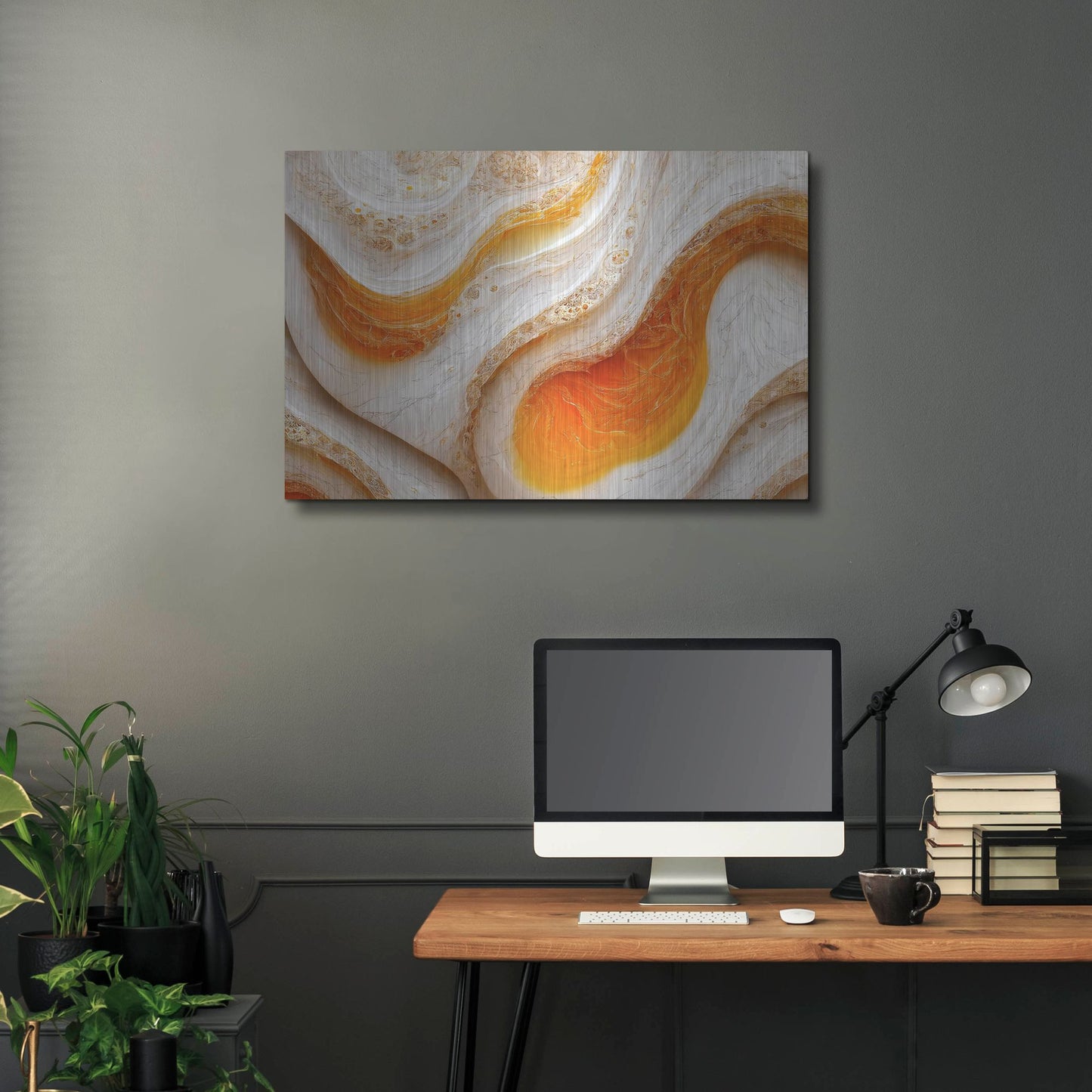 Luxe Metal Art 'Over Easy' by Luxe Portfolio, Metal Wall Art,36x24
