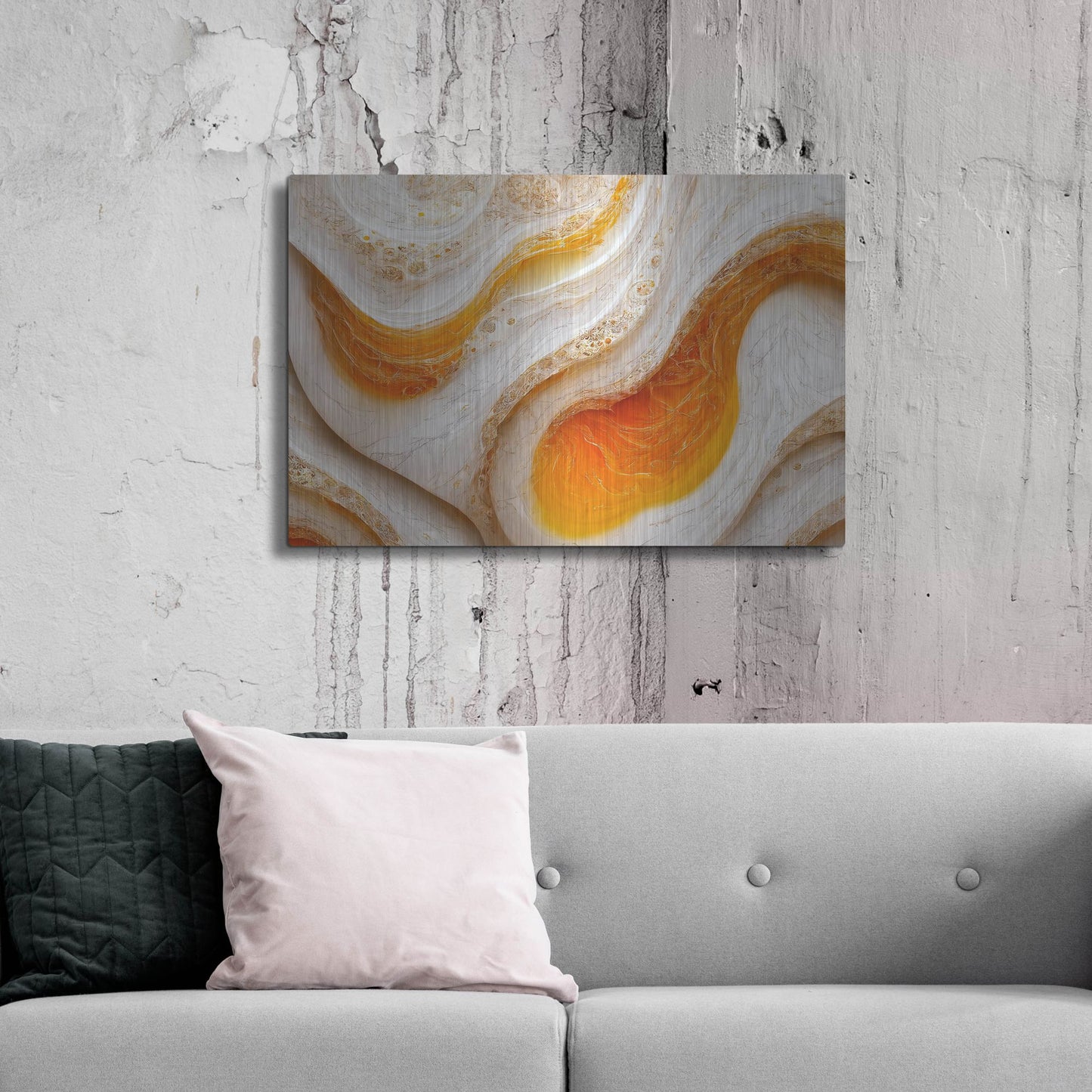Luxe Metal Art 'Over Easy' by Luxe Portfolio, Metal Wall Art,36x24