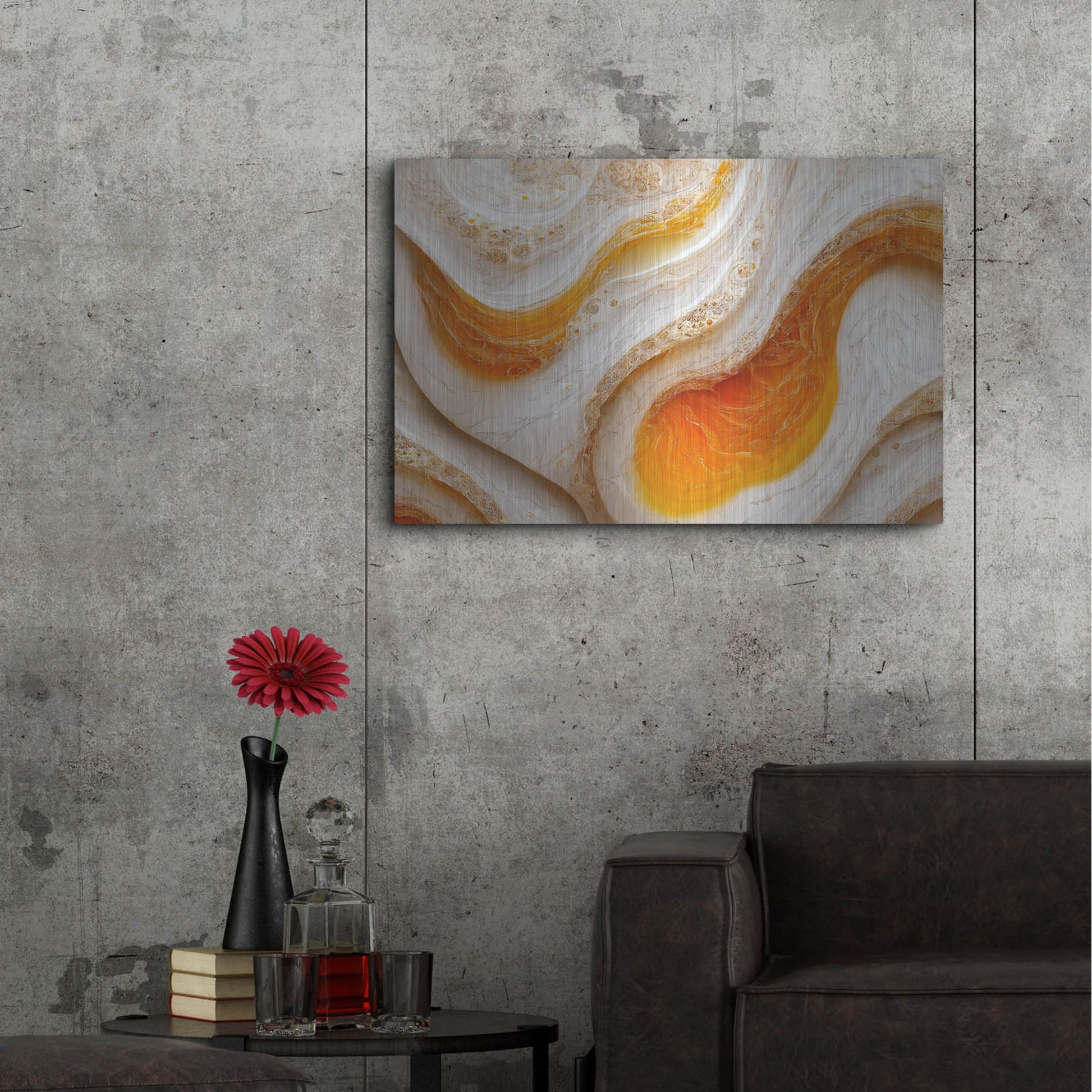 Luxe Metal Art 'Over Easy' by Luxe Portfolio, Metal Wall Art,36x24