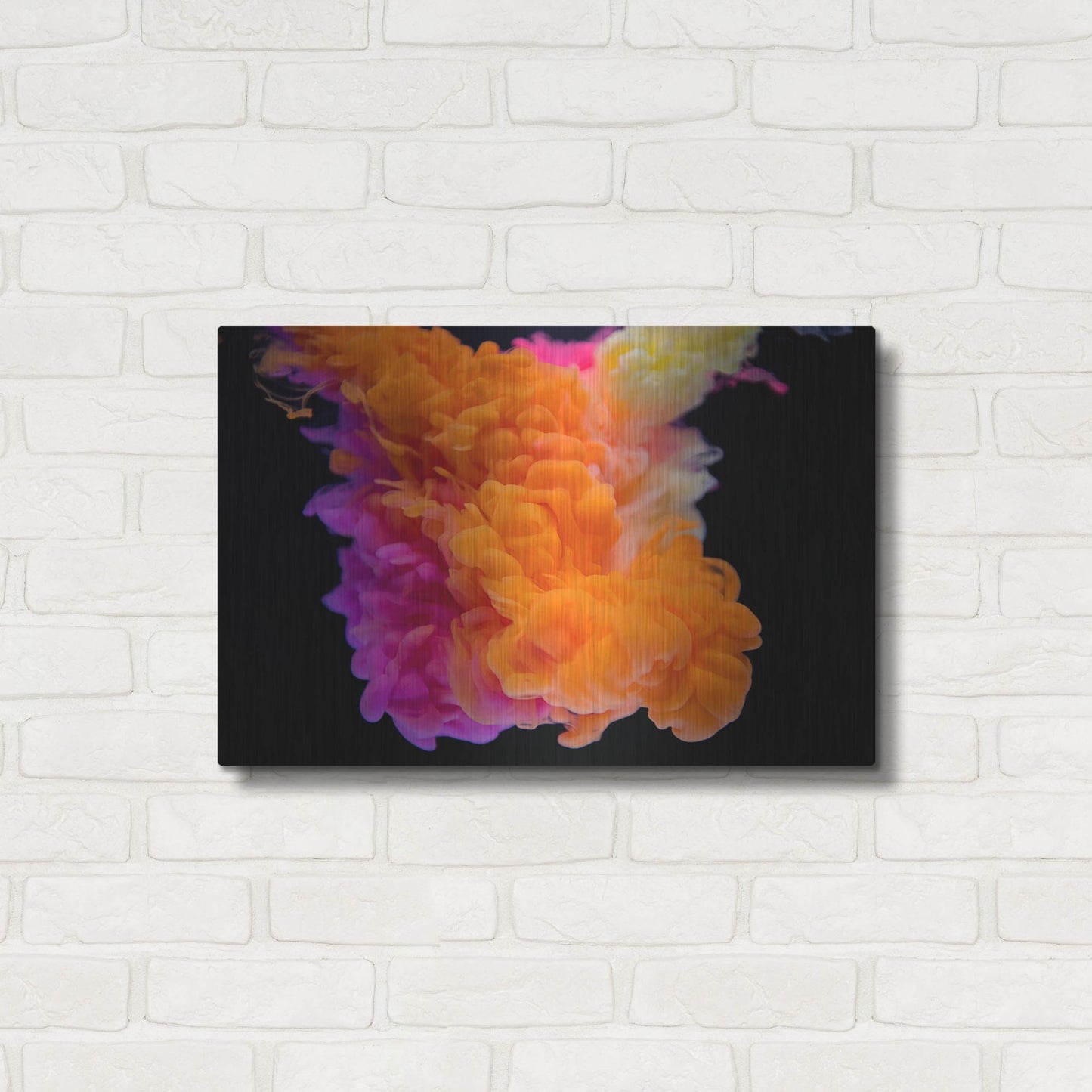 Luxe Metal Art 'Orange Burst' by Luxe Portfolio, Metal Wall Art,24x16