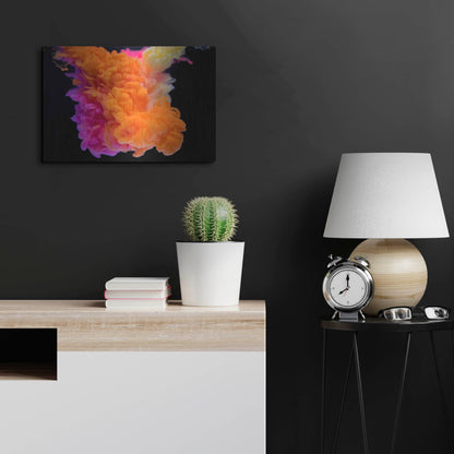 Luxe Metal Art 'Orange Burst' by Luxe Portfolio, Metal Wall Art,24x16