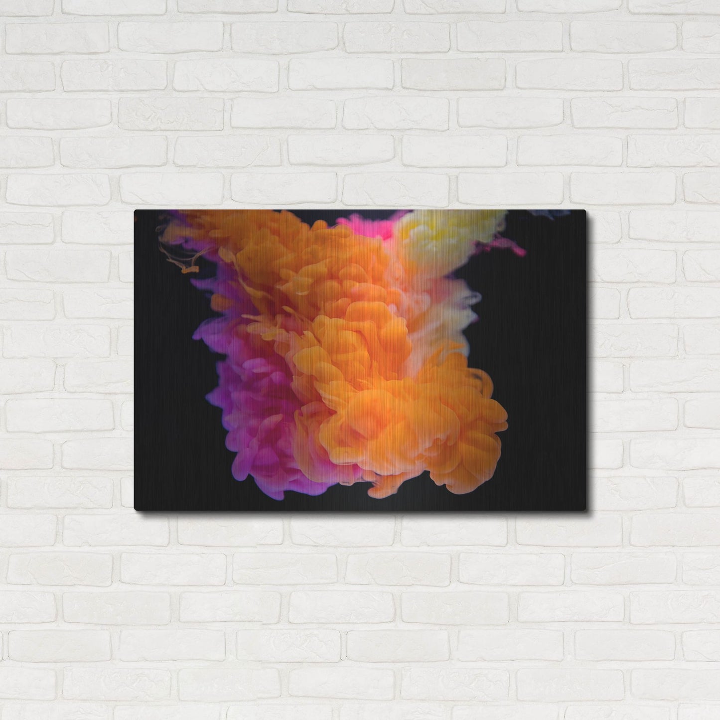 Luxe Metal Art 'Orange Burst' by Luxe Portfolio, Metal Wall Art,36x24