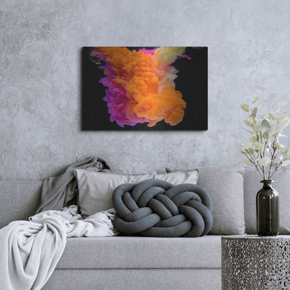 Luxe Metal Art 'Orange Burst' by Luxe Portfolio, Metal Wall Art,36x24