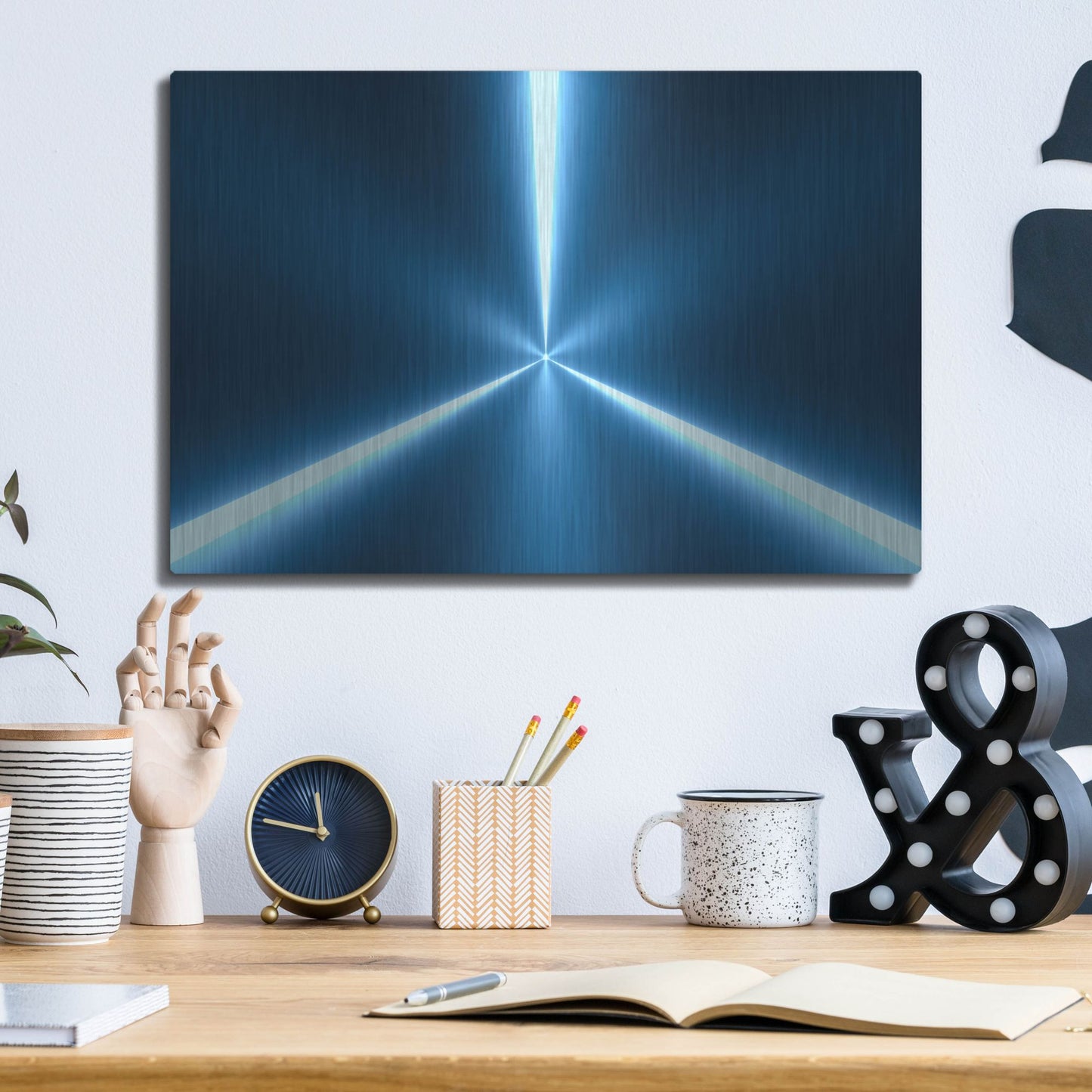 Luxe Metal Art 'Oncoming' by Luxe Portfolio, Metal Wall Art,16x12