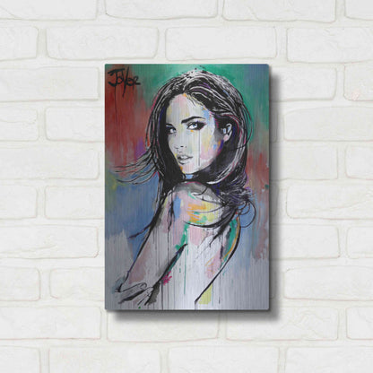 Luxe Metal Art 'Here There Everywhere' by Loui Jover, Metal Wall Art,12x16