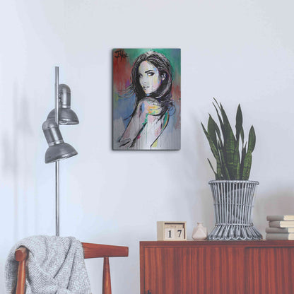 Luxe Metal Art 'Here There Everywhere' by Loui Jover, Metal Wall Art,16x24