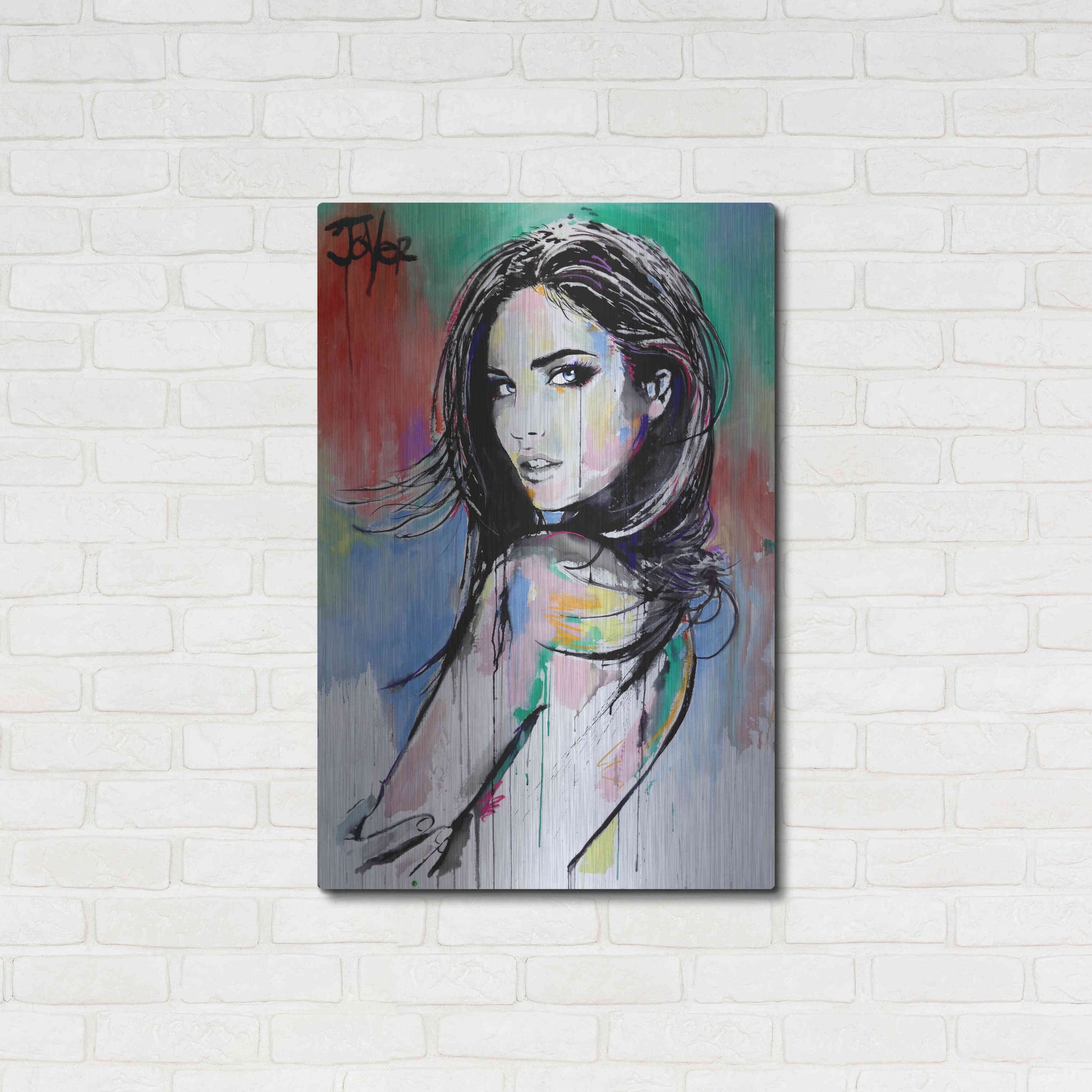 Luxe Metal Art 'Here There Everywhere' by Loui Jover, Metal Wall Art,24x36