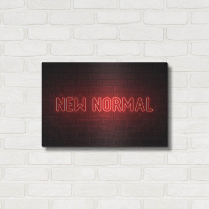 Luxe Metal Art 'New Normal In Neon Red' by Luxe Portfolio, Metal Wall Art,24x16