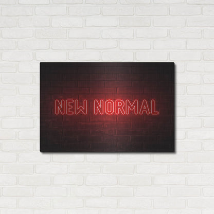 Luxe Metal Art 'New Normal In Neon Red' by Luxe Portfolio, Metal Wall Art,36x24