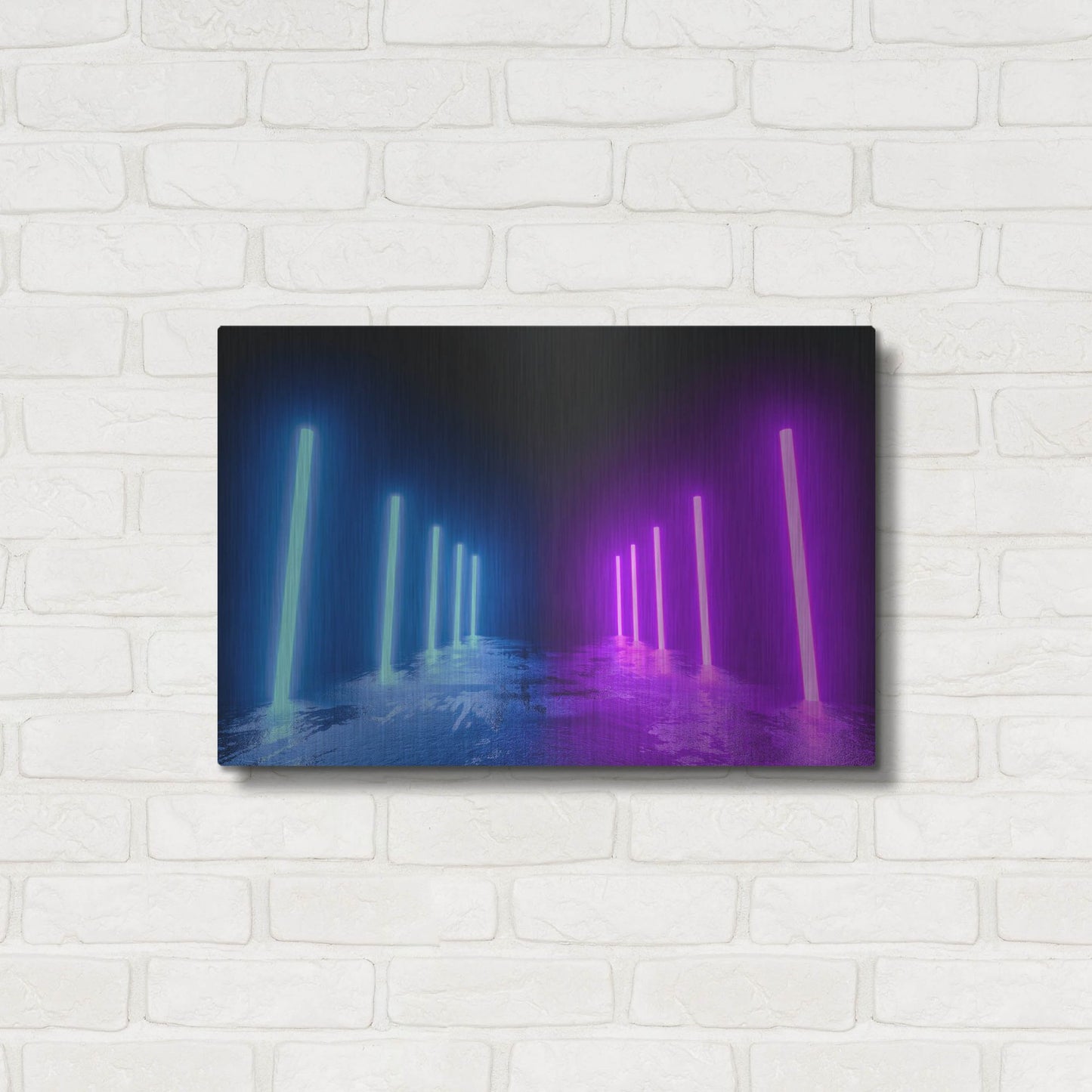 Luxe Metal Art 'Neon Runway' by Luxe Portfolio, Metal Wall Art,24x16