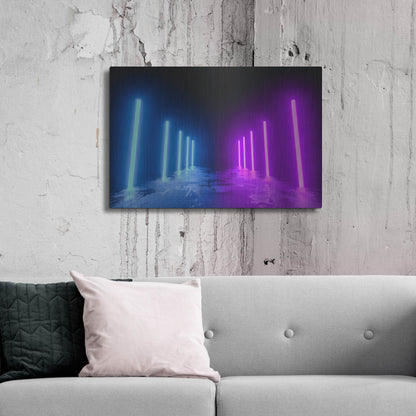 Luxe Metal Art 'Neon Runway' by Luxe Portfolio, Metal Wall Art,36x24