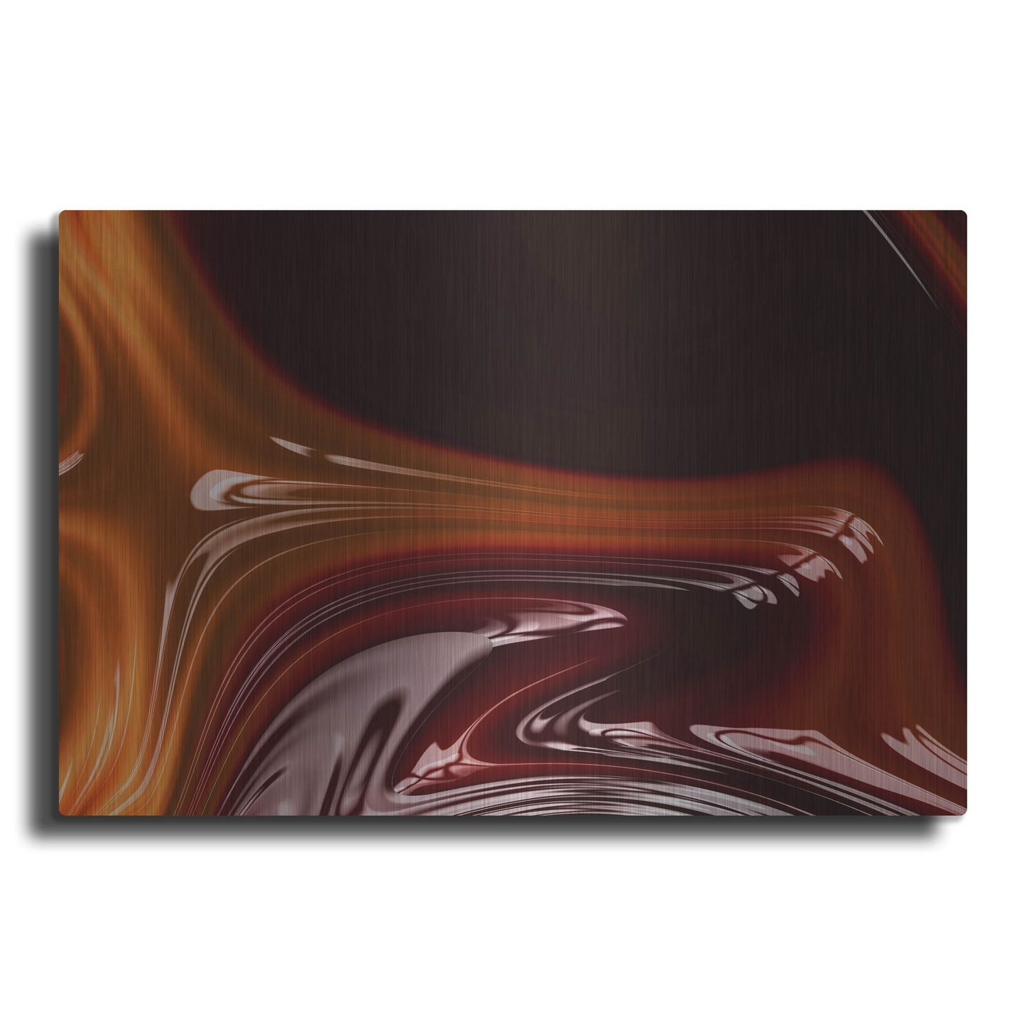 Luxe Metal Art 'Molten Caramel ' by Luxe Portfolio, Metal Wall Art