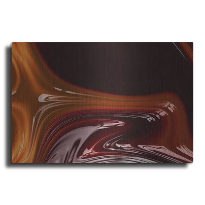 Luxe Metal Art 'Molten Caramel ' by Luxe Portfolio, Metal Wall Art