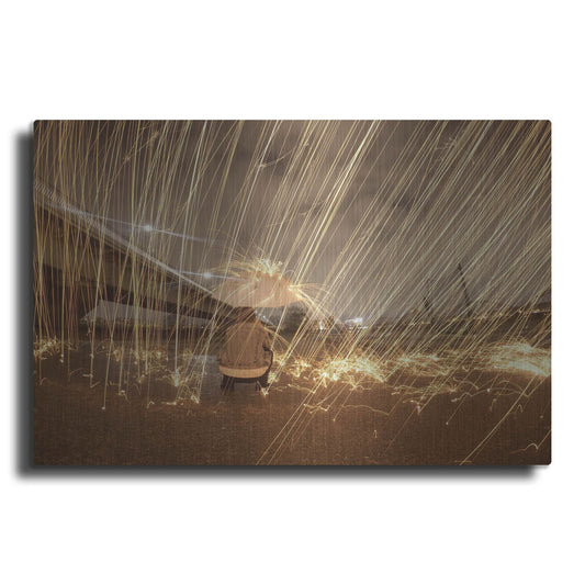 Luxe Metal Art 'Metallic Rain' by Luxe Portfolio, Metal Wall Art