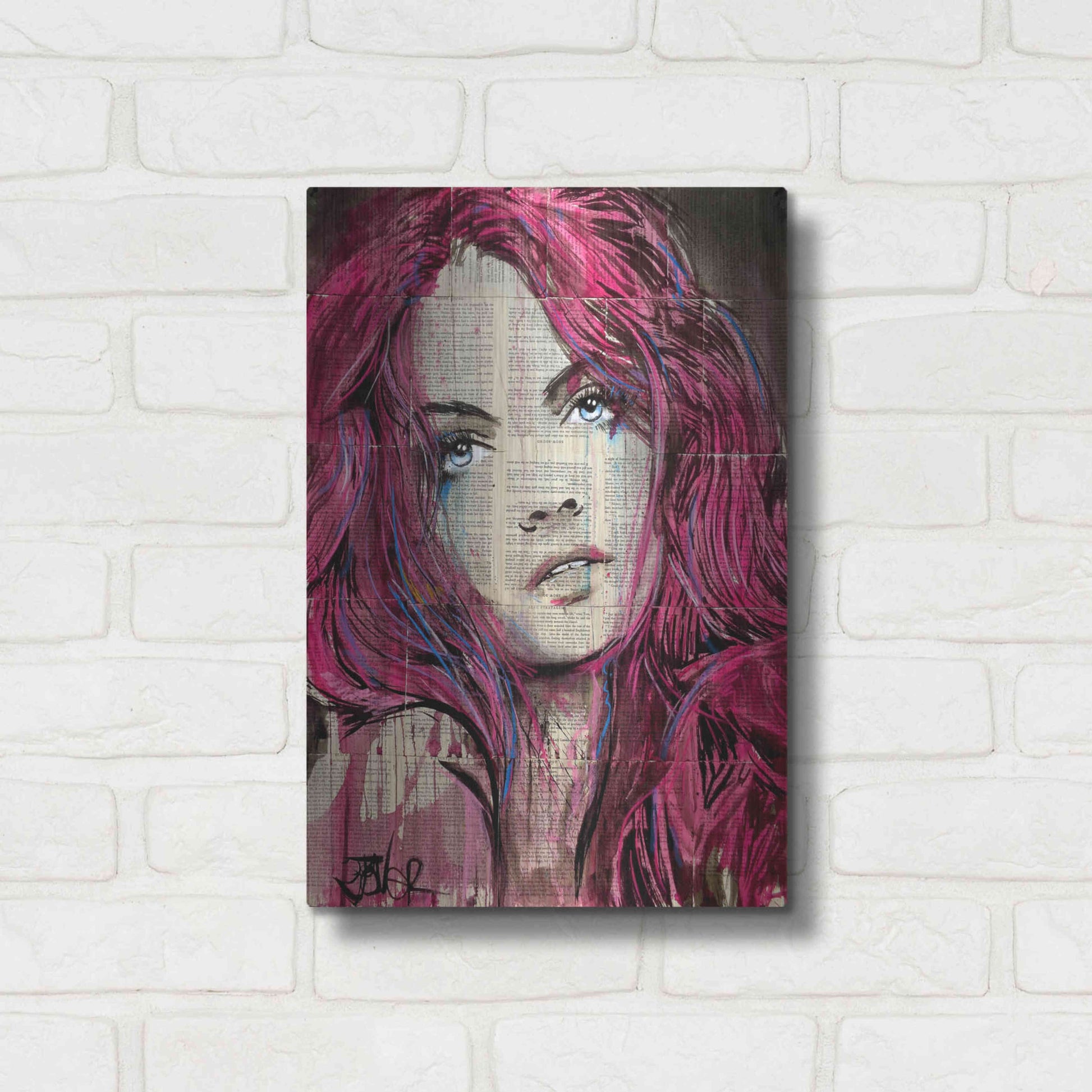 Luxe Metal Art 'Incinerate' by Loui Jover, Metal Wall Art,12x16