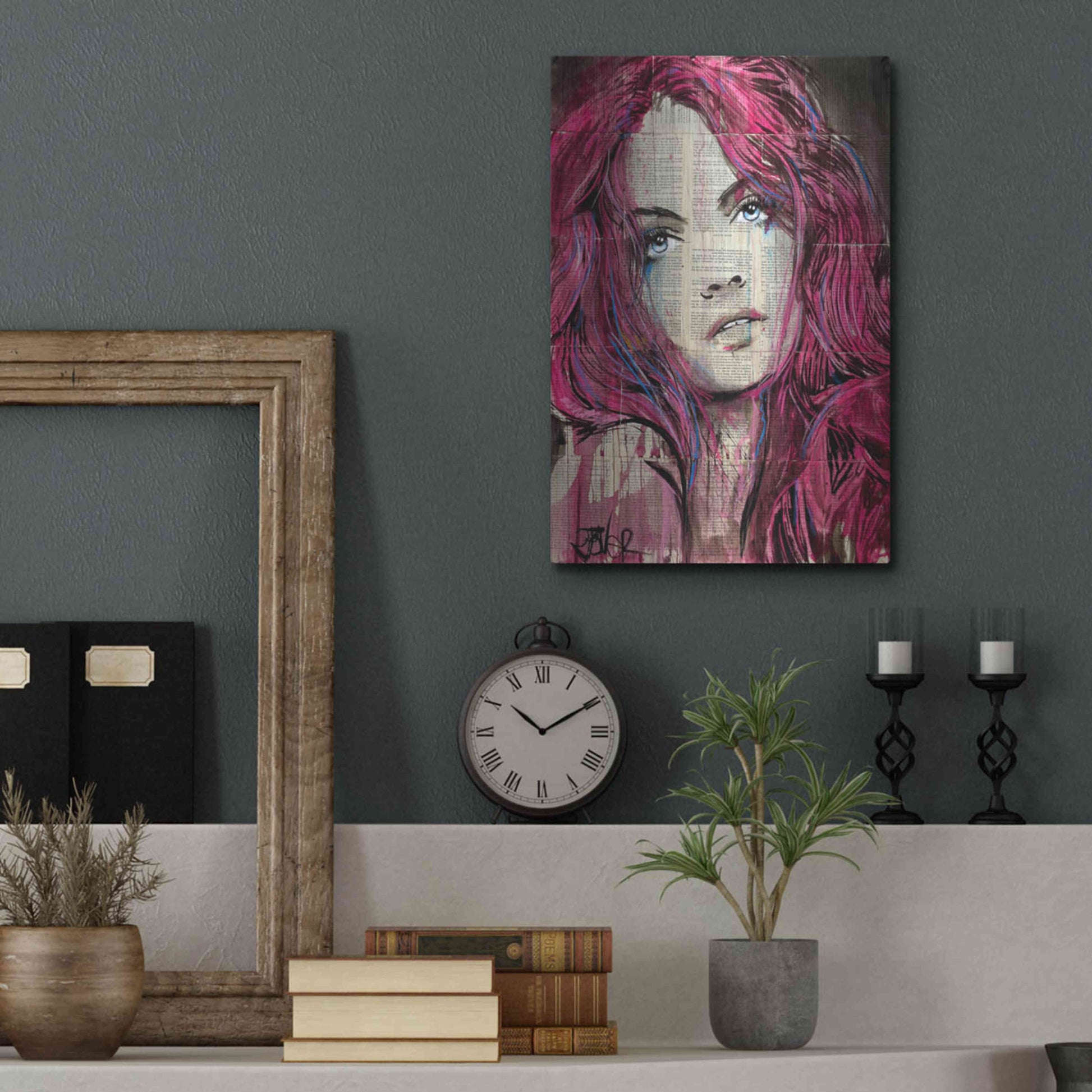 Luxe Metal Art 'Incinerate' by Loui Jover, Metal Wall Art,12x16