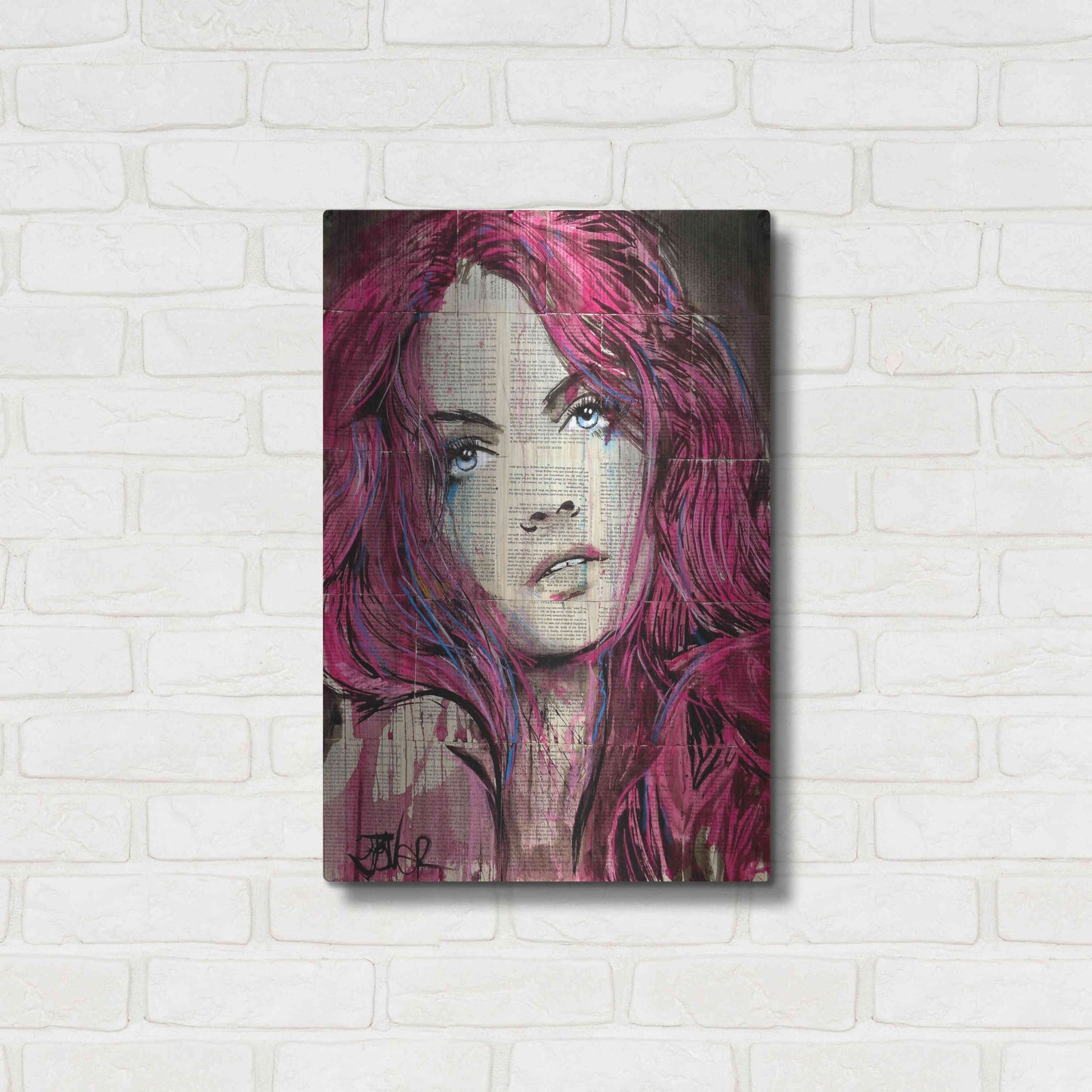 Luxe Metal Art 'Incinerate' by Loui Jover, Metal Wall Art,16x24