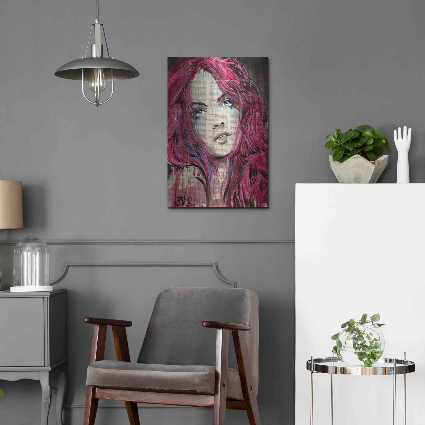 Luxe Metal Art 'Incinerate' by Loui Jover, Metal Wall Art,16x24