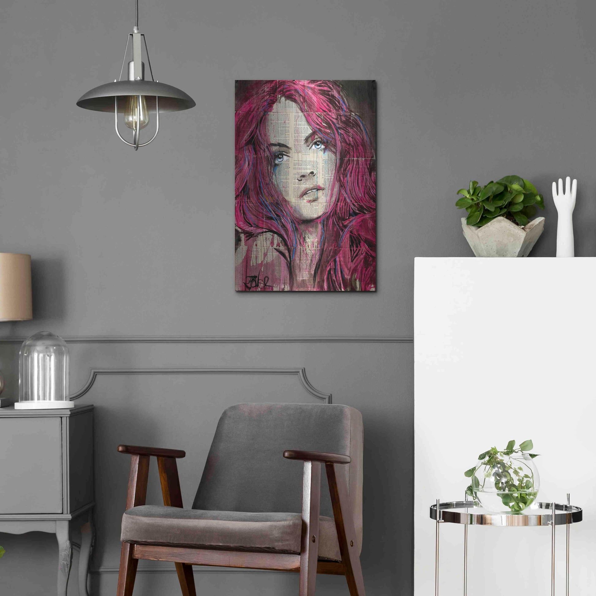 Luxe Metal Art 'Incinerate' by Loui Jover, Metal Wall Art,16x24