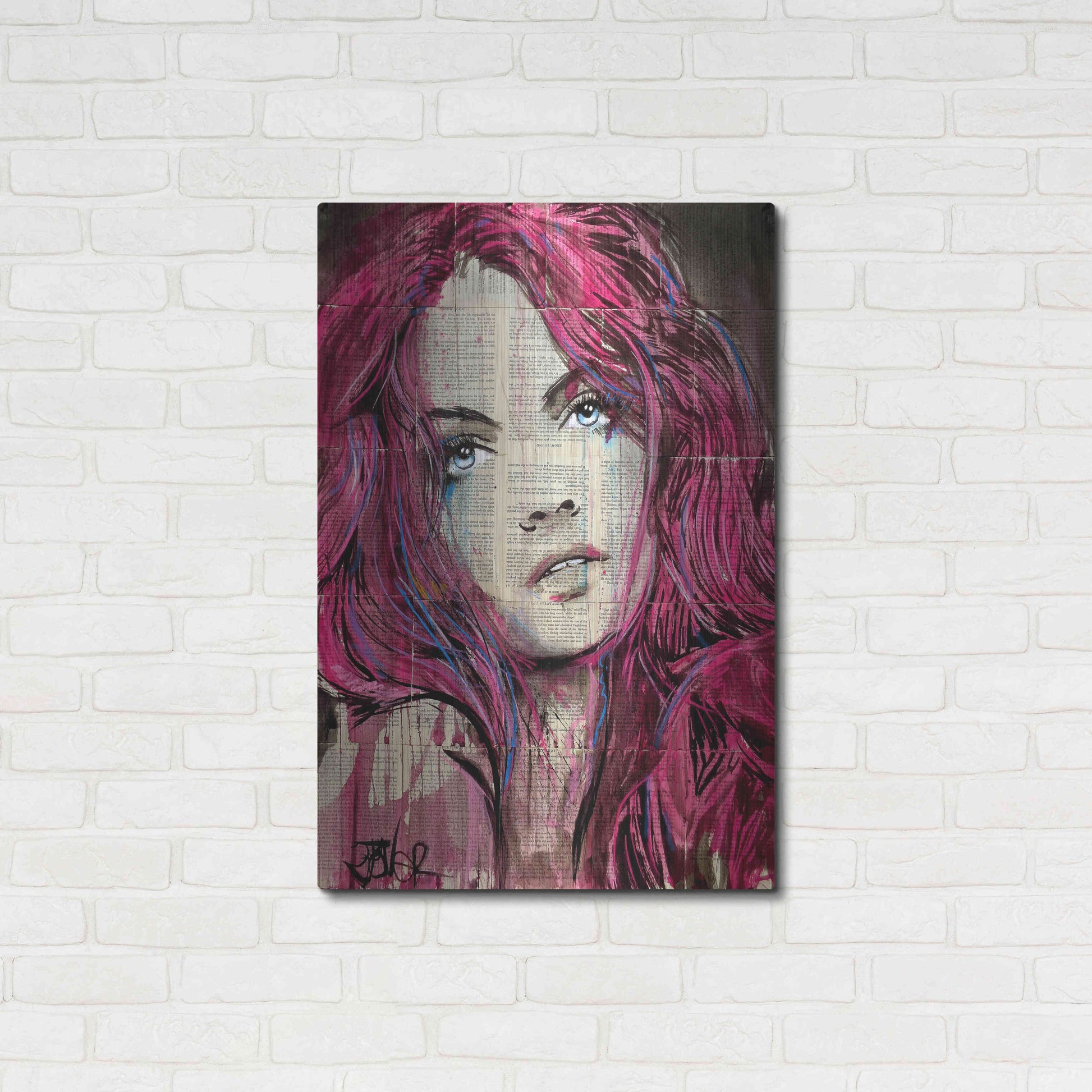 Luxe Metal Art 'Incinerate' by Loui Jover, Metal Wall Art,24x36