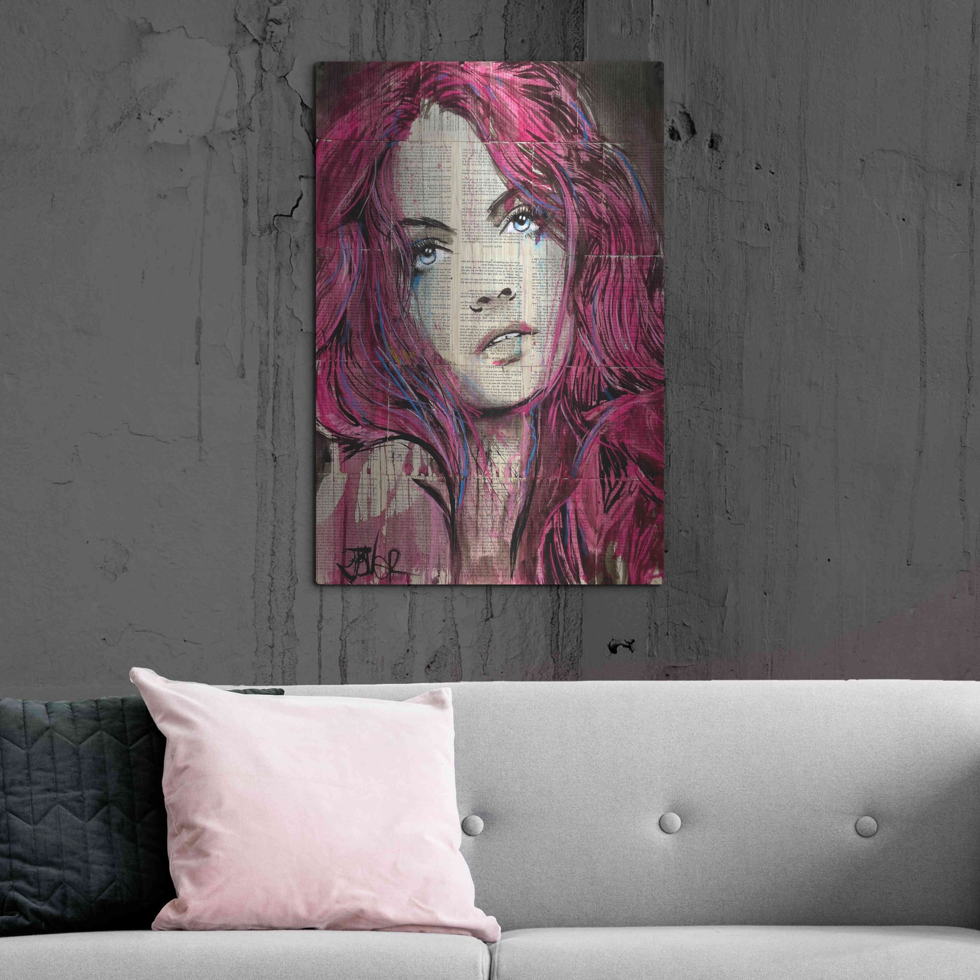 Luxe Metal Art 'Incinerate' by Loui Jover, Metal Wall Art,24x36