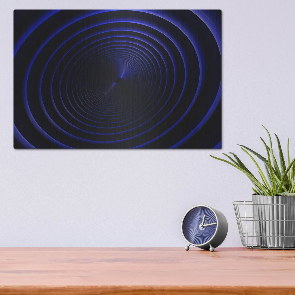 'Into The Base' by Luxe Metal Portfolio – Metal Wall Art, 16x12 room view