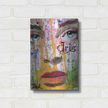 Luxe Metal Art 'Iris' by Loui Jover, Metal Wall Art,12x16