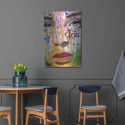 Luxe Metal Art 'Iris' by Loui Jover, Metal Wall Art,24x36