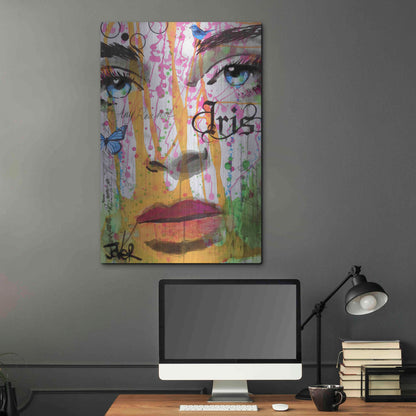 Luxe Metal Art 'Iris' by Loui Jover, Metal Wall Art,24x36