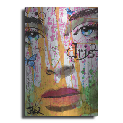 Luxe Metal Art 'Iris' by Loui Jover, Metal Wall Art
