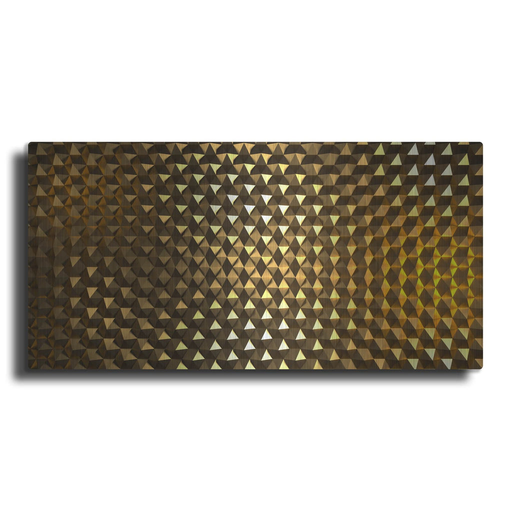 'Gold Hexigans' by Luxe Metal Portfolio – Metal Wall Art