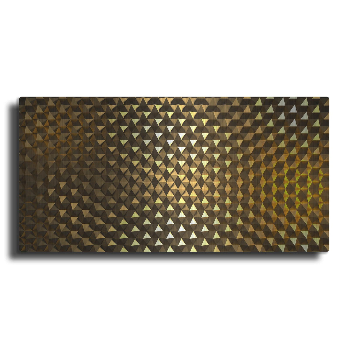 'Gold Hexigans' by Luxe Metal Portfolio – Metal Wall Art