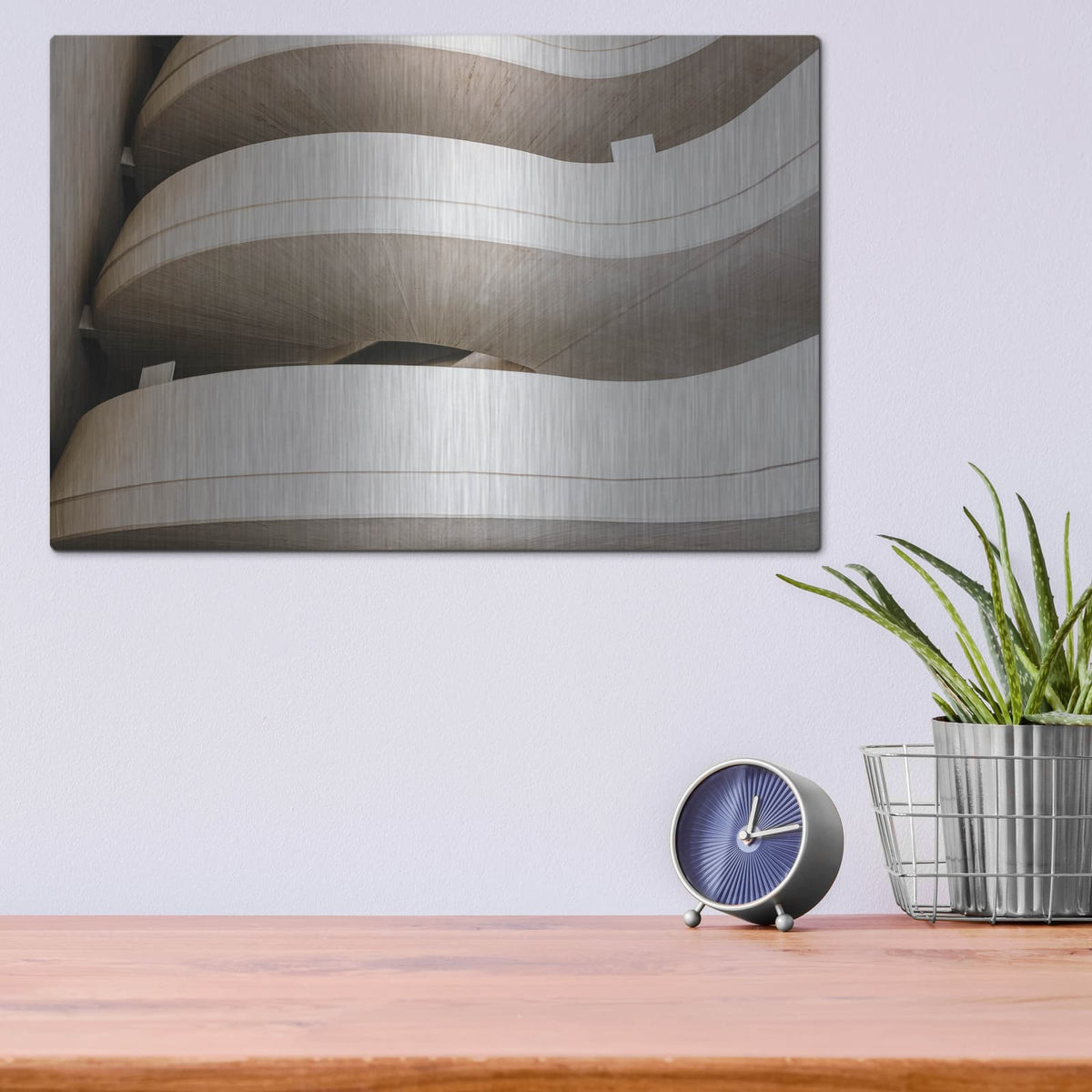 'Going Up' by Luxe Metal Portfolio – Metal Wall Art, 16x12 room view