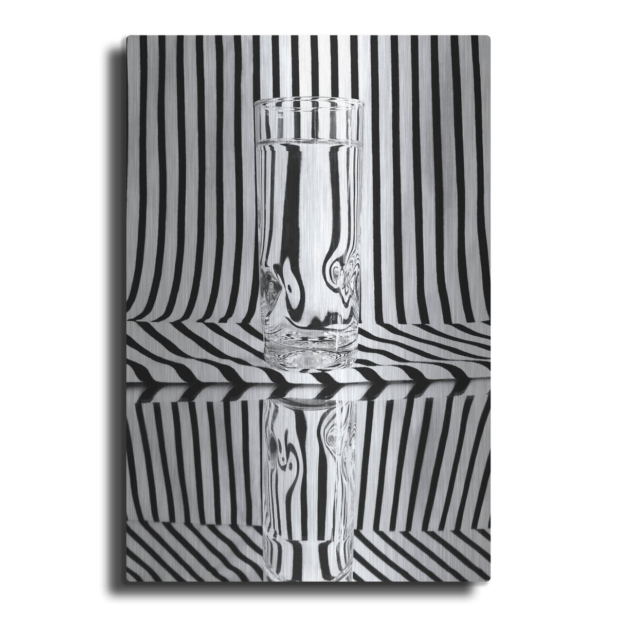 'Glass Of Water' by Luxe Metal Portfolio – Metal Wall Art