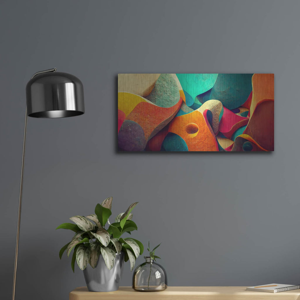 'Gaudi Is Dreaming' by Luxe Metal Portfolio – Metal Wall Art, 24x12 room view