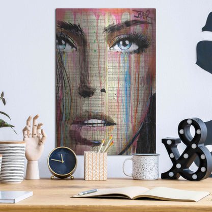 Luxe Metal Art 'Jaime Mon Amour' by Loui Jover, Metal Wall Art,12x16