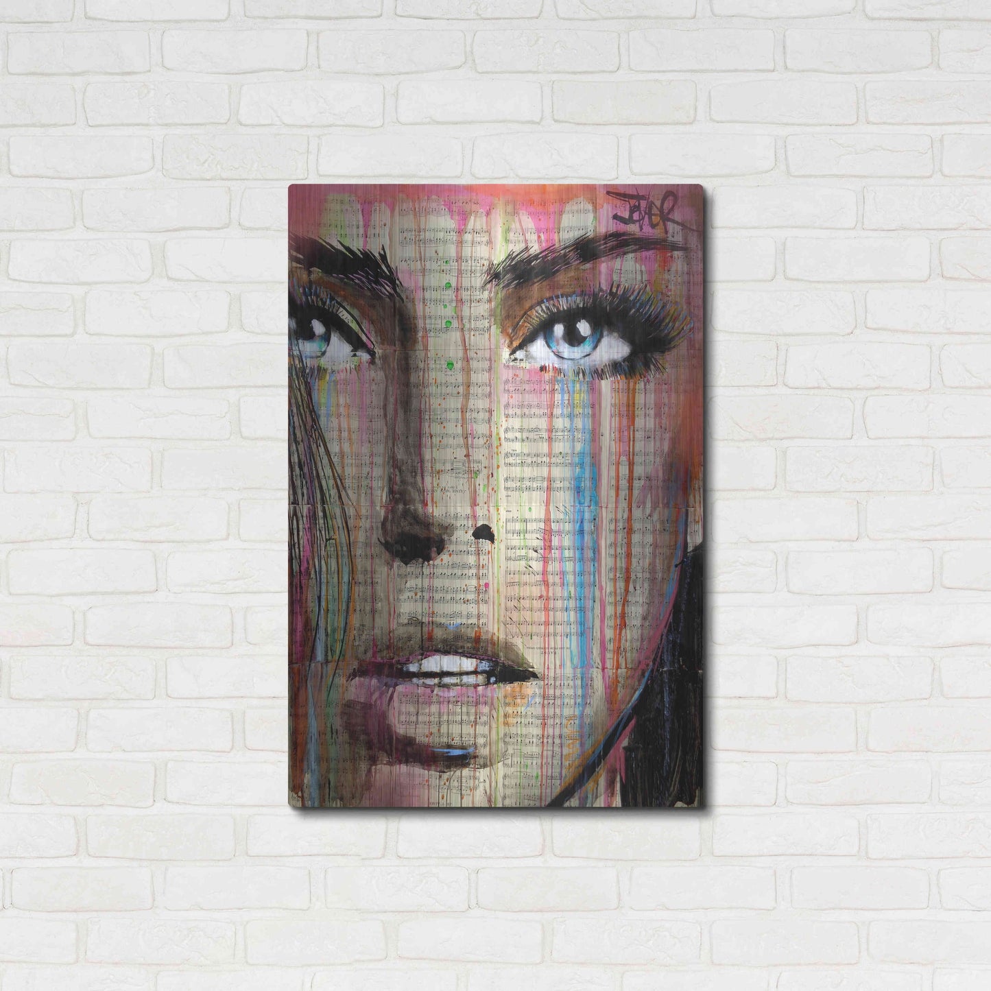 Luxe Metal Art 'Jaime Mon Amour' by Loui Jover, Metal Wall Art,24x36