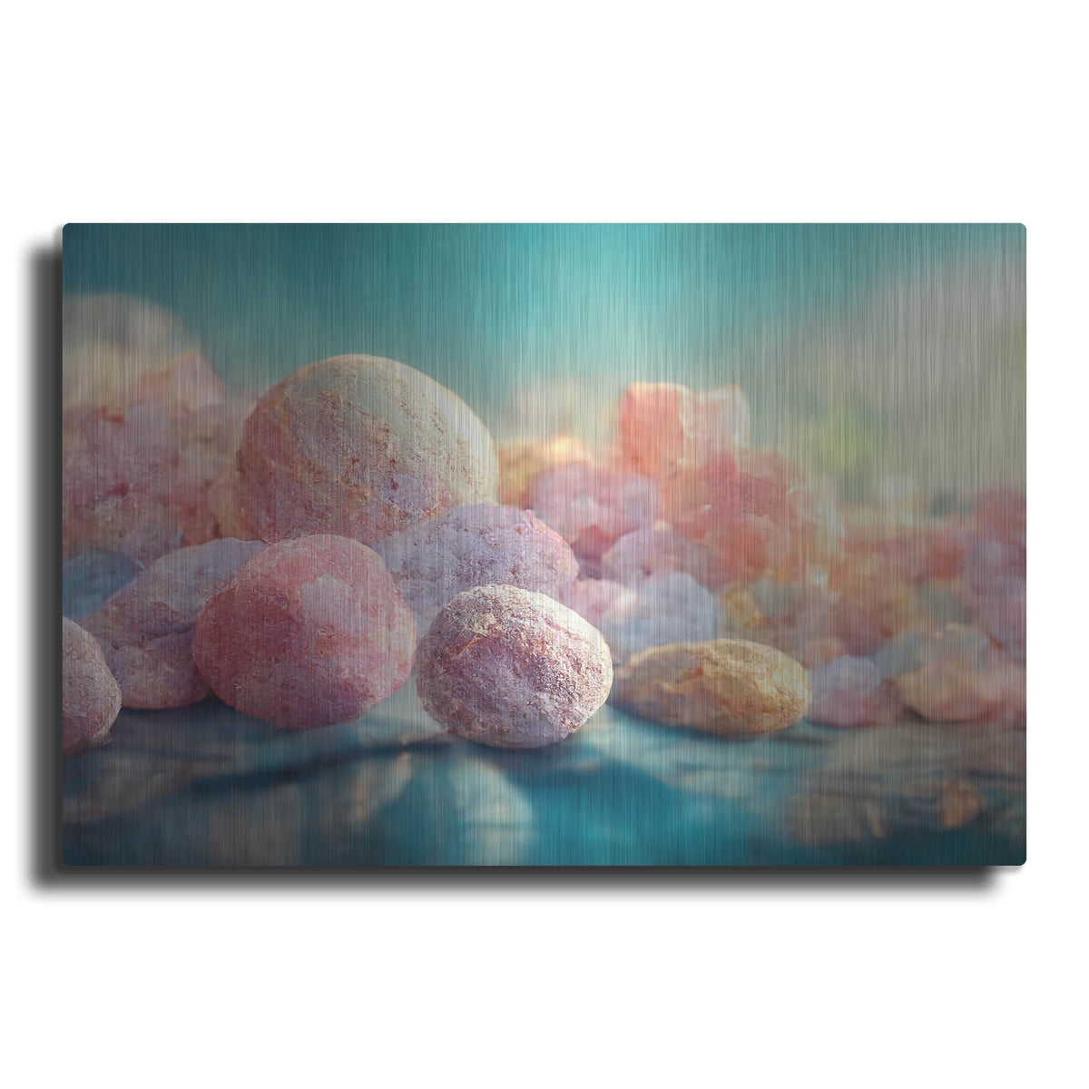 'Flamingos In The Rough' by Luxe Metal Portfolio – Metal Wall Art