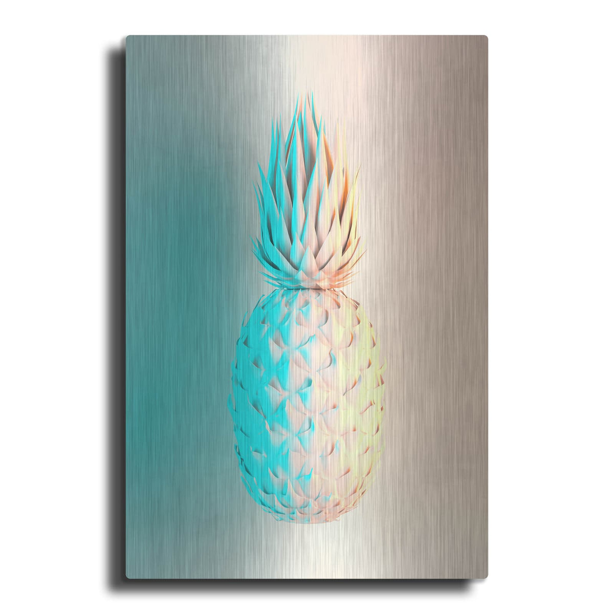 'Delicate Pineapple' by Luxe Metal Portfolio – Metal Wall Art