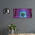 'Cyberpunk Future' by Luxe Metal Portfolio – Metal Wall Art, 24x12 room view