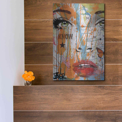 Luxe Metal Art 'Know' by Loui Jover, Metal Wall Art,12x16