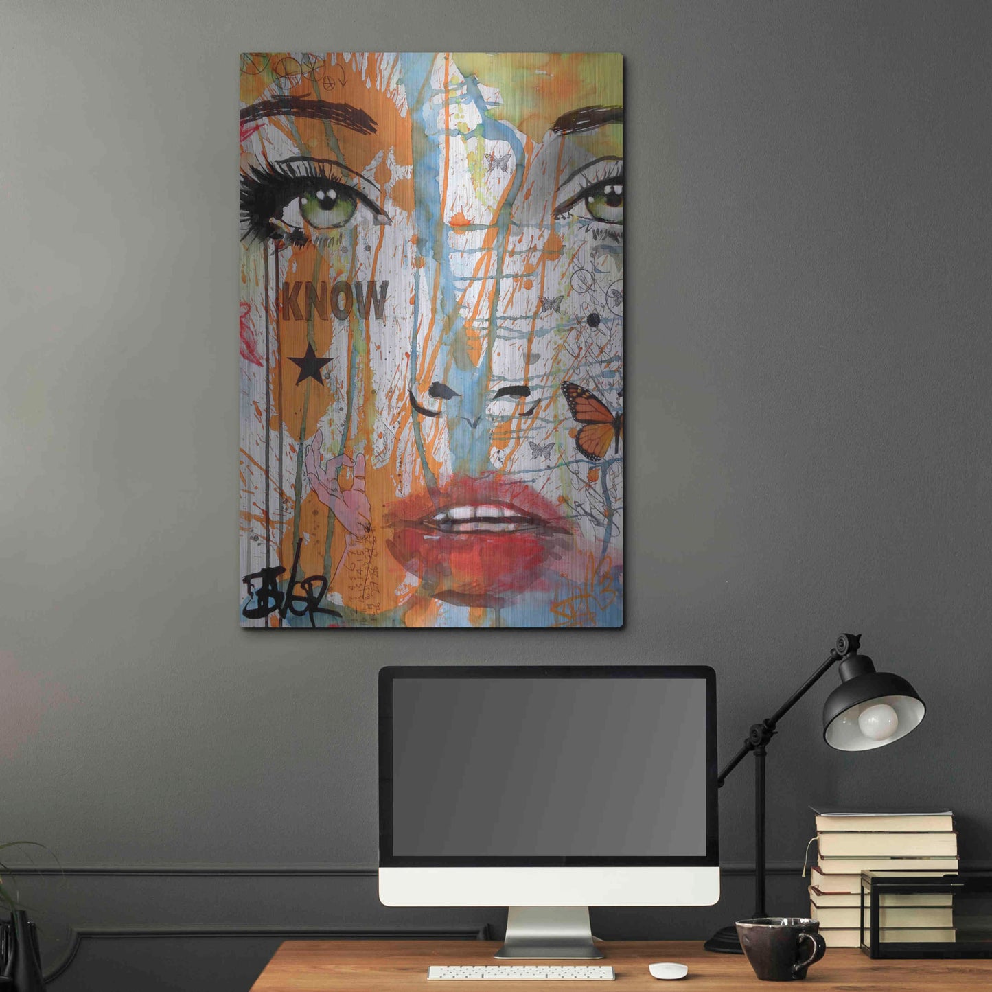 Luxe Metal Art 'Know' by Loui Jover, Metal Wall Art,24x36