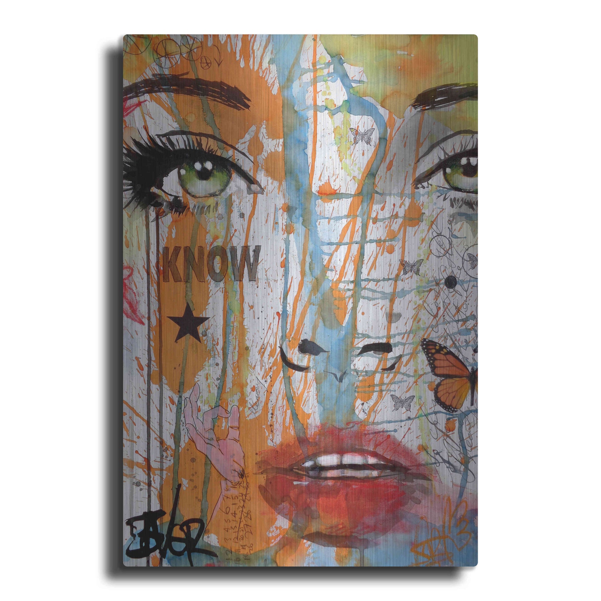 Luxe Metal Art 'Know' by Loui Jover, Metal Wall Art
