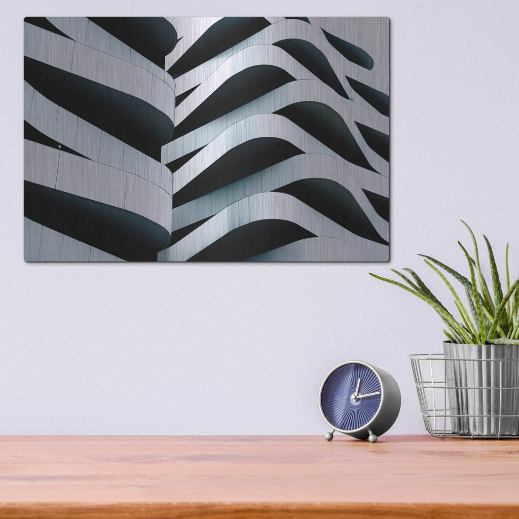 'Concrete Puzzle' by Luxe Metal Portfolio – Metal Wall Art, 16x12 room view